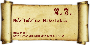 Méhész Nikoletta névjegykártya